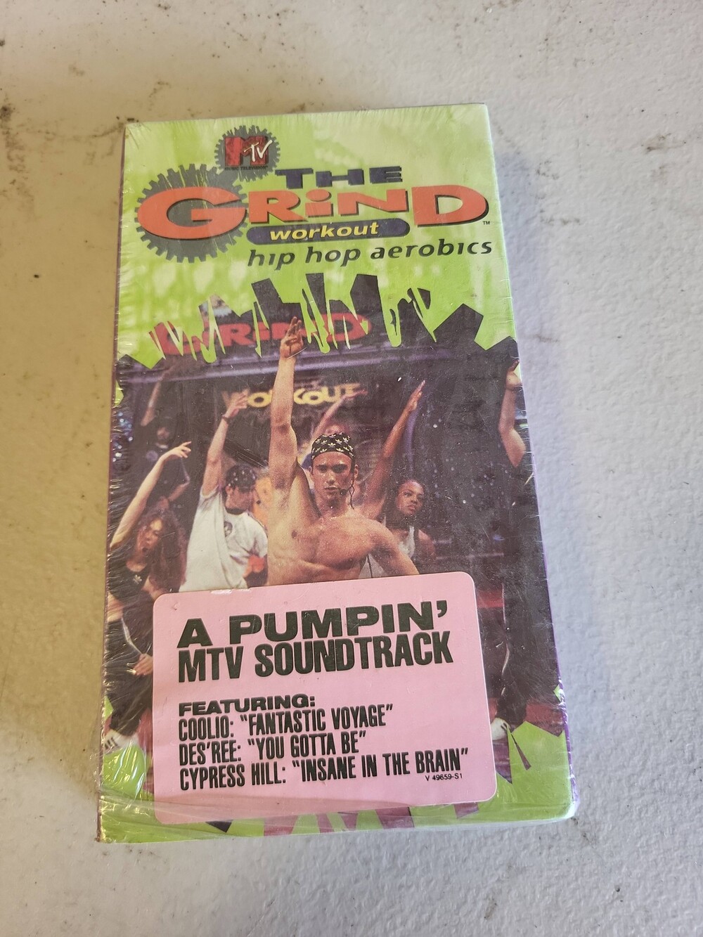 MTV The Grind Workout VHS Tape Hip Hop Aerobics 90s Fitness Video Collectible